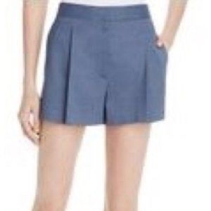 NWT Theory Linen Blend Pleated Shorts